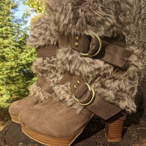 Naughty Monkey faux fur boots